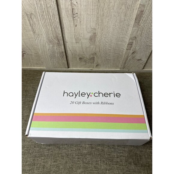 Floral Pattern Decorative Cardstock Small Gift Boxes With Ribbons Pack of 20 - Picture 8 of 11